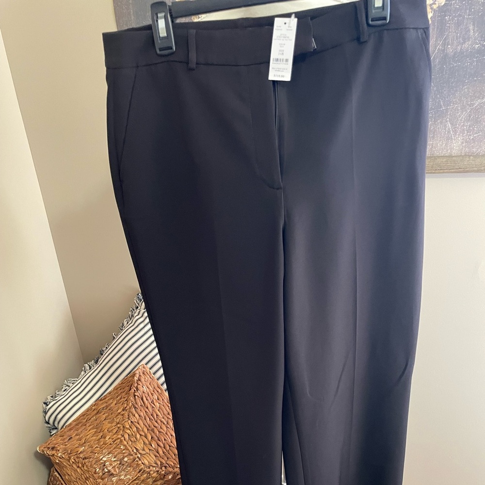 NWT White House Black Market Black Wide Leg Pants